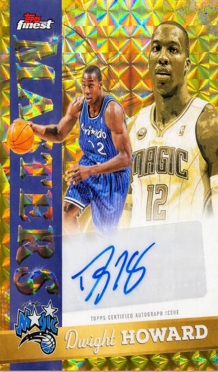 2025 Topps Finest Basketball Gold Refractor Dwight Howard #MA-DO