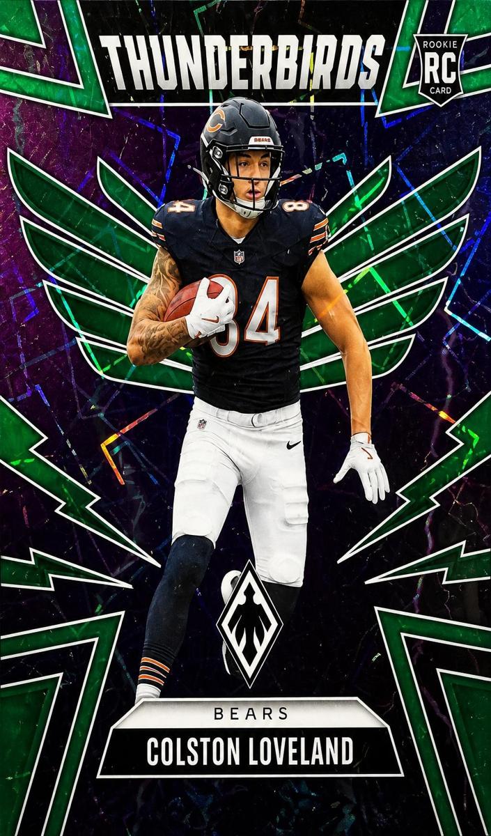 2025 Panini Phoenix Football Green Lazer Colston Loveland #9