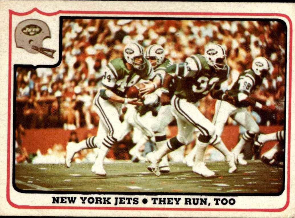 1976 Fleer Team Action Football New York Jets #19