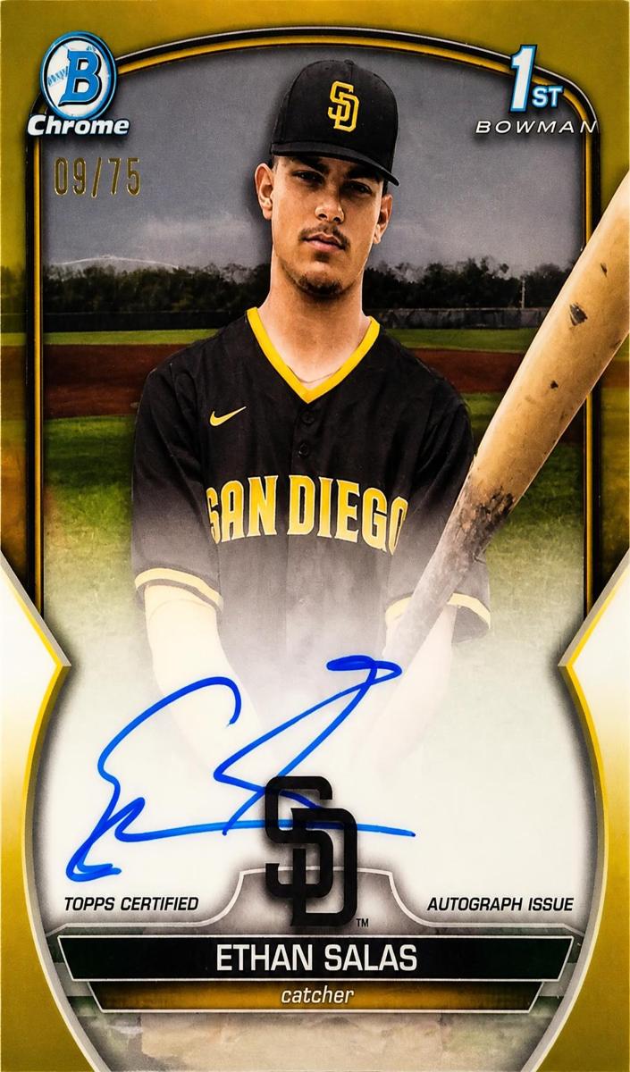 2023 Bowman Chrome Prospects Baseball Yellow Ethan Salas #CPA-ESS