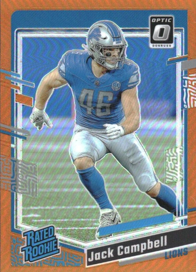 2023 Donruss Optic Football Orange Jack Campbell #235