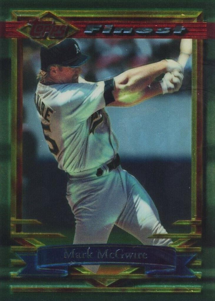 1994 Topps Finest Baseball Mark McGwire #78 PSA 8