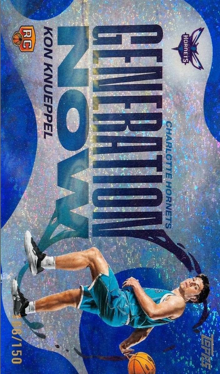 2025 Topps Basketball Blue Holo Foil Kon Knueppel #GN-4