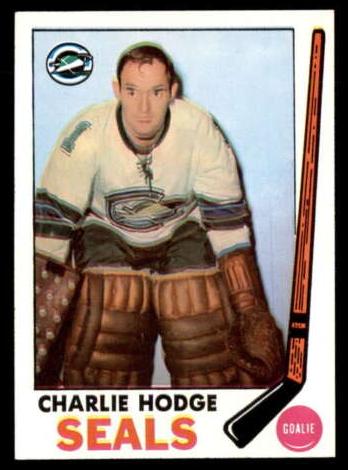1969 Topps Hockey Charlie Hodge #77 PSA 7