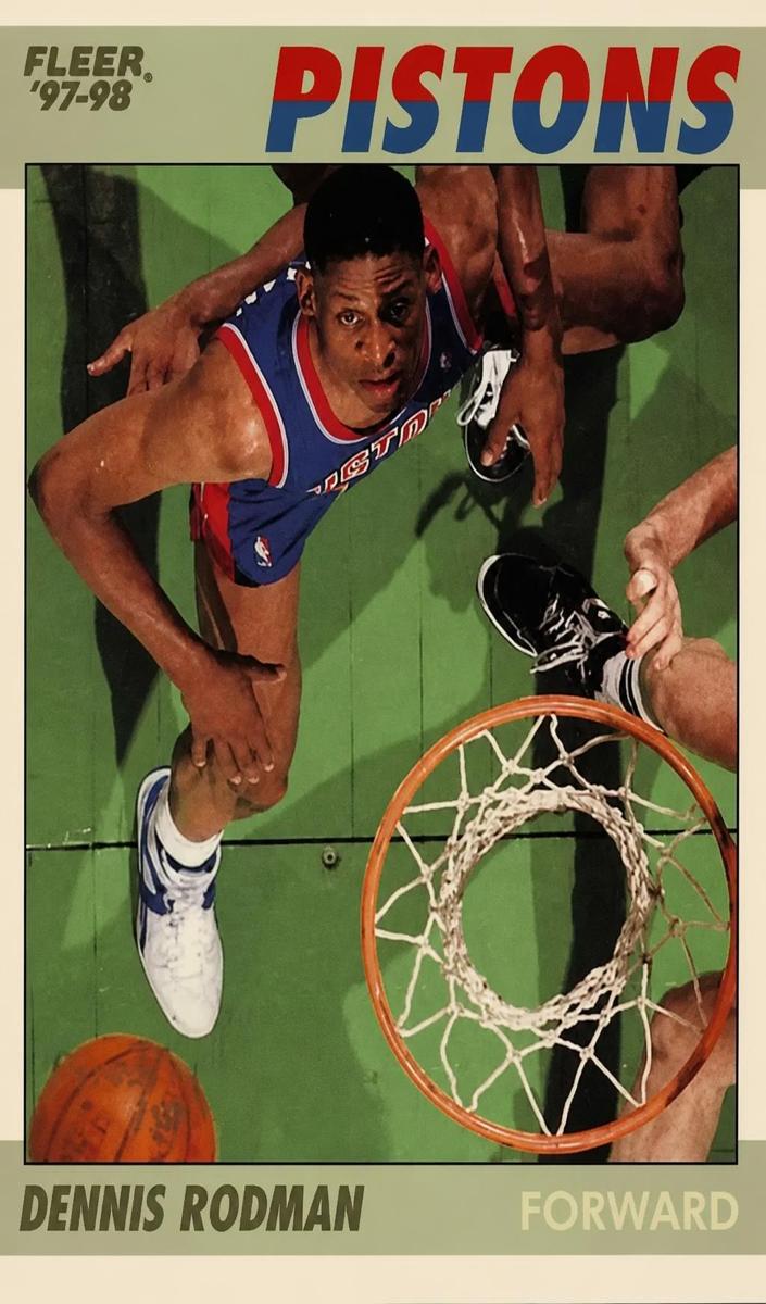 1997 Fleer Basketball Rare Traditions Dennis Rodman #10 PSA 4