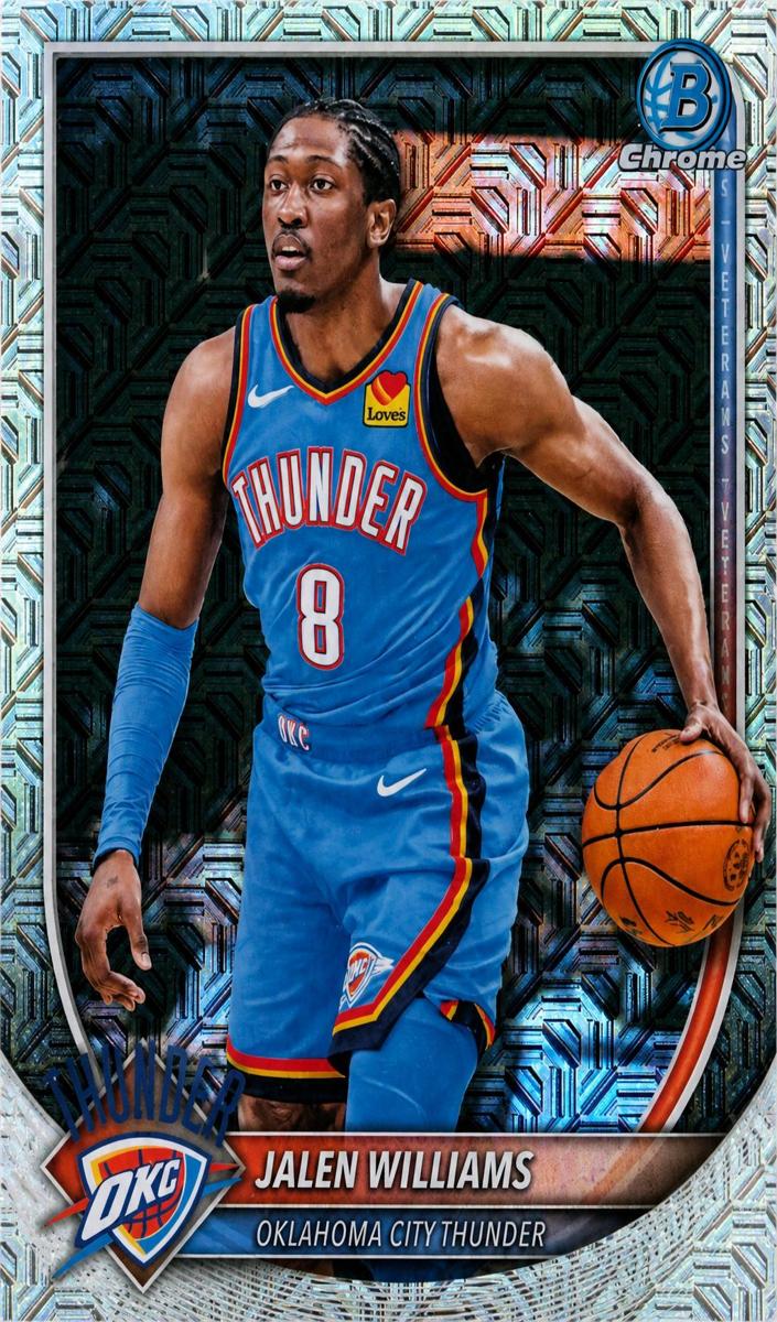 2025 Bowman Mega Box Basketball Mojo Refractor Jalen Williams #BCV-107