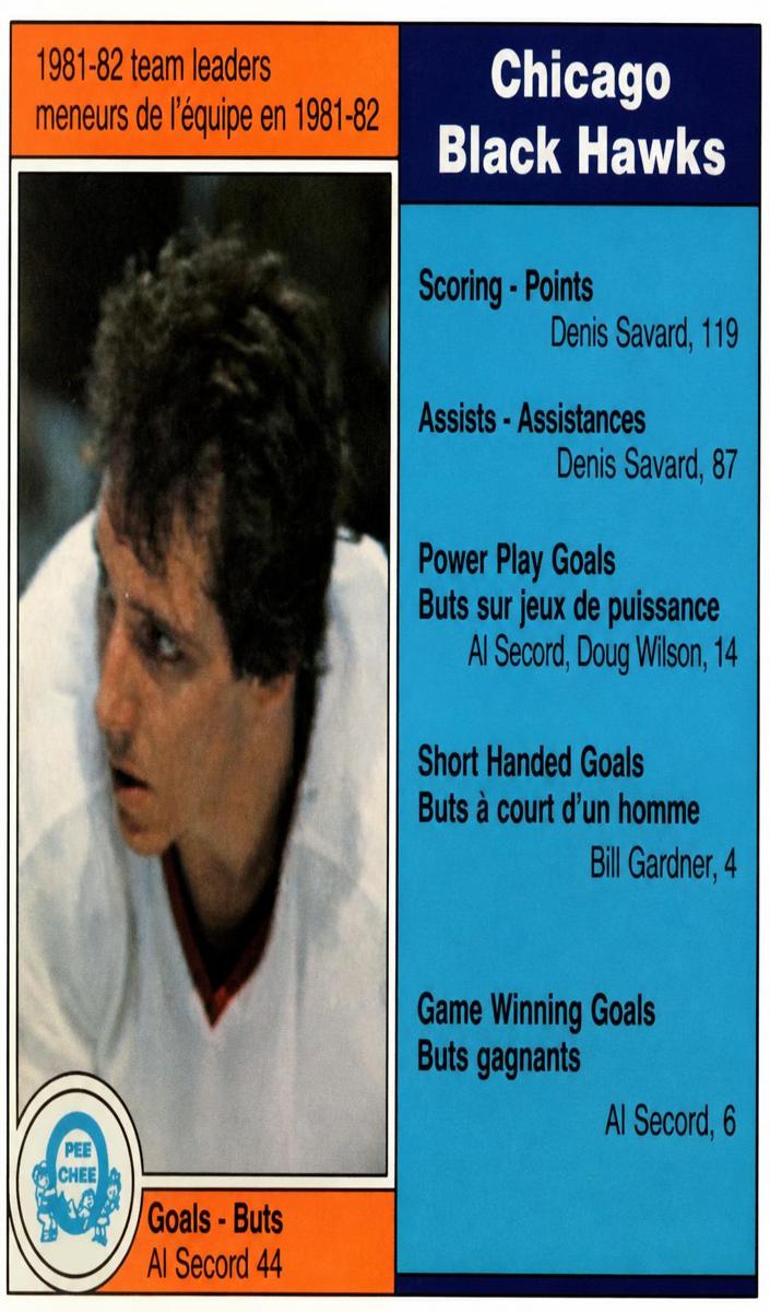1982 O-Pee-Chee Hockey Al Secord #60 PSA 9