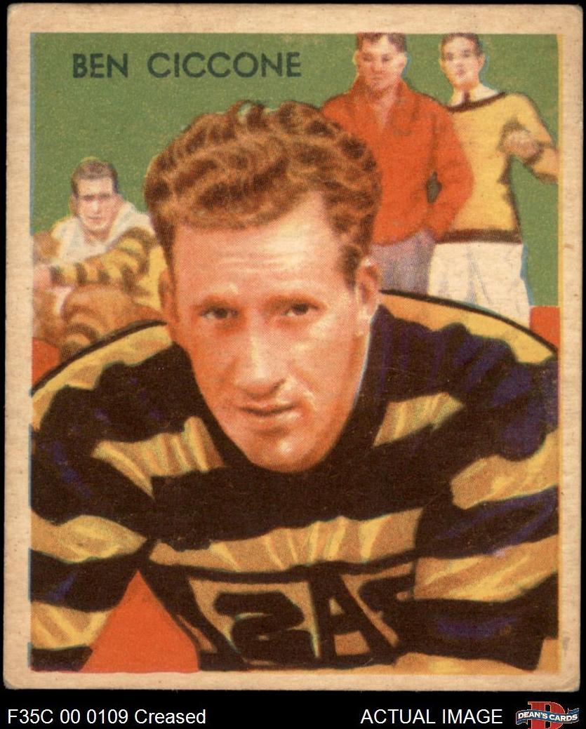 1935 National Chicle Football Ben Ciccone #15