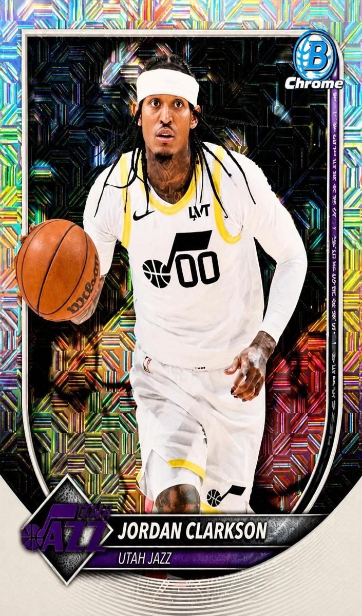 2025 Bowman Mega Box Basketball Mojo Refractor Jordan Clarkson #BCV-190