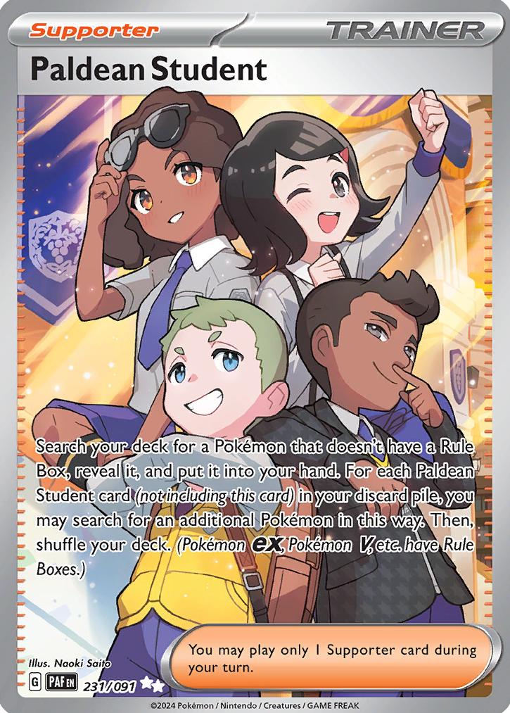 2024 Pokemon Scarlet & Violet Paldean Fates Paldean Student #231