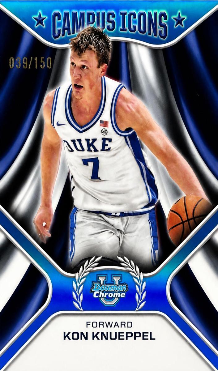 2024 Bowman Chrome University Basketball Blue Refractor Kon Knueppel #CI-5