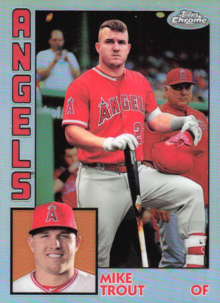 2019 Topps Chrome Baseball Mike Trout #84TC-17