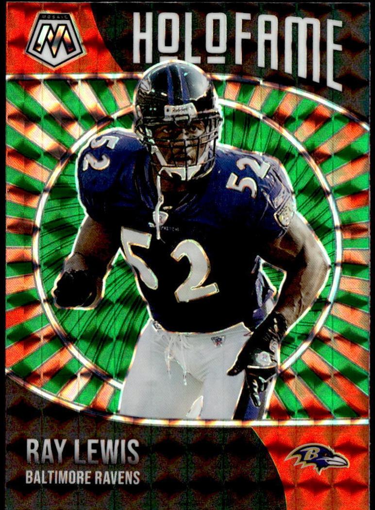 2021 Panini Mosaic Football Green Mosaic Ray Lewis #1