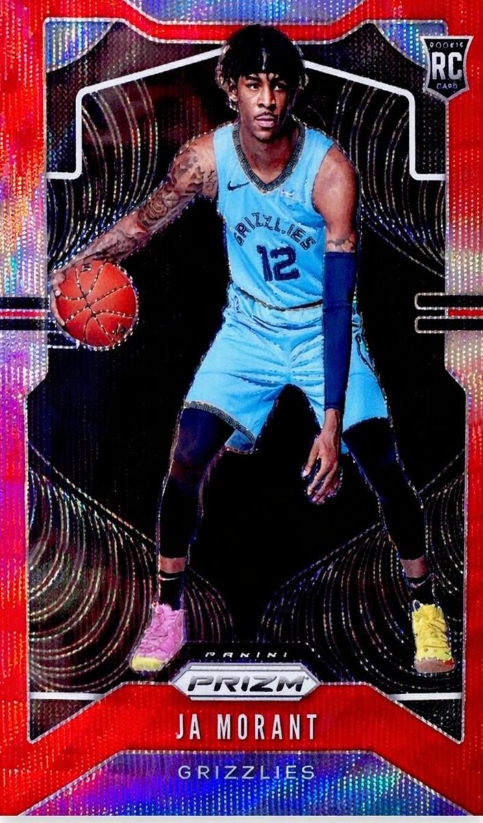 2019 Panini Prizm Basketball Prizm Ruby Wave Ja Morant #249 PSA 9