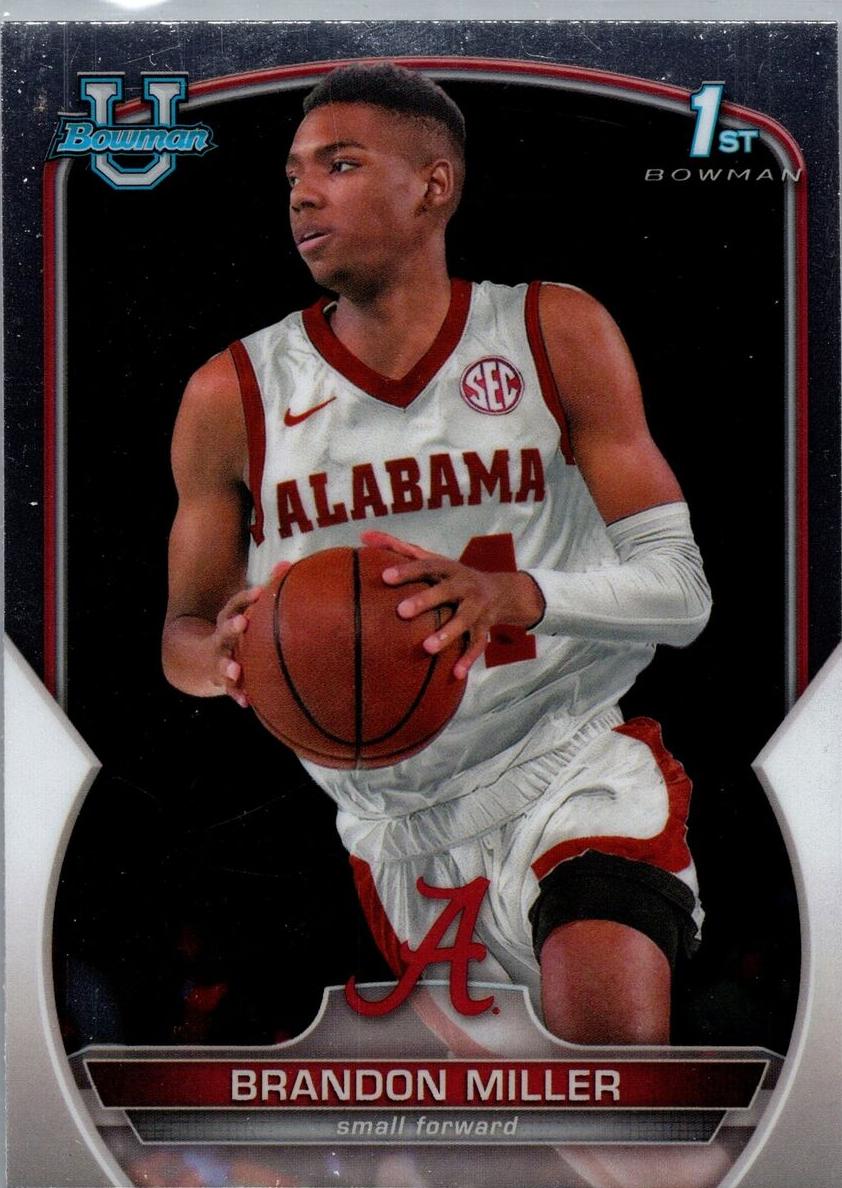 2022 Bowman Chrome University Basketball Brandon Miller #80