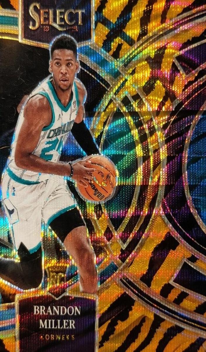 2023 Panini Select Basketball Tiger Brandon Miller #130 PSA 8