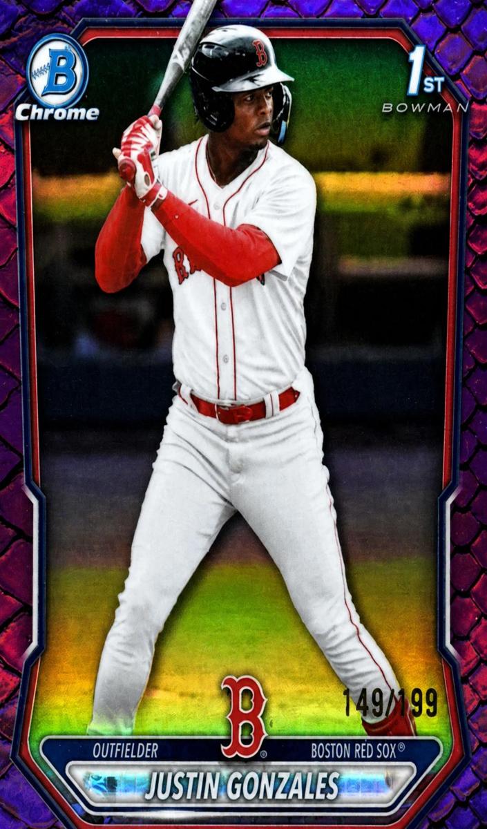 2026 Bowman Baseball Reptilian Fuchsia Refractor Justin Gonzales #BCP-141