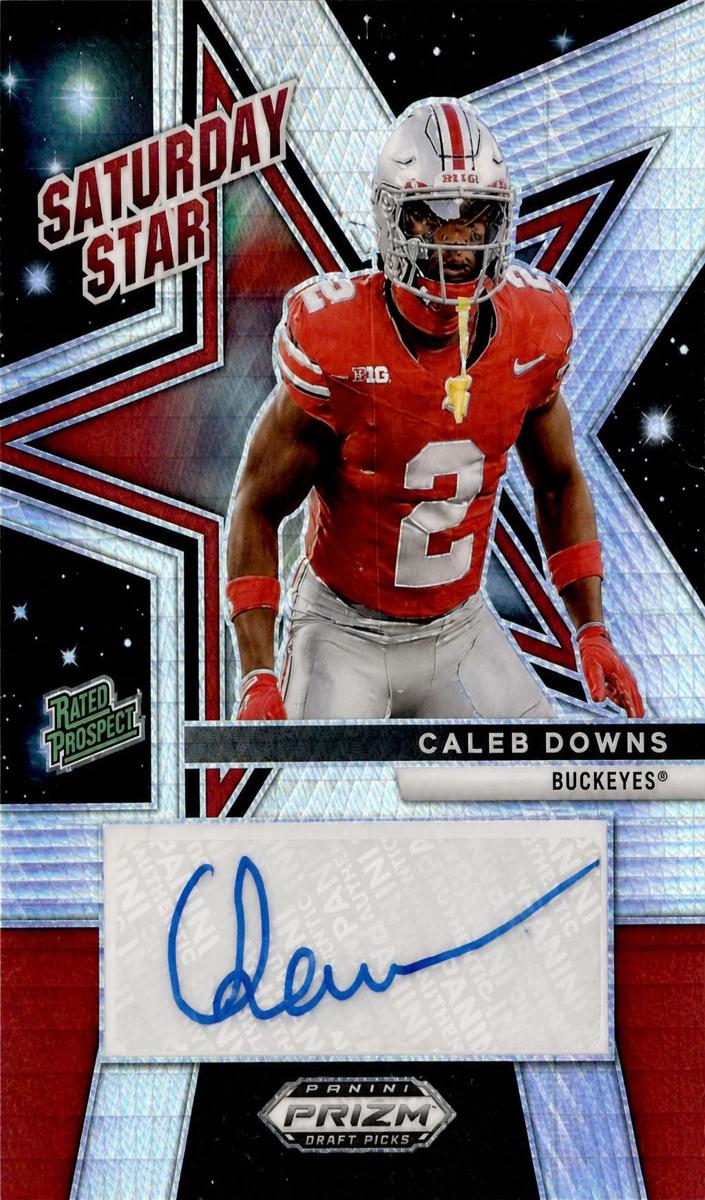 2025 Panini Prizm Draft Picks Football Hyper Caleb Downs #SSS-CDS PSA 10