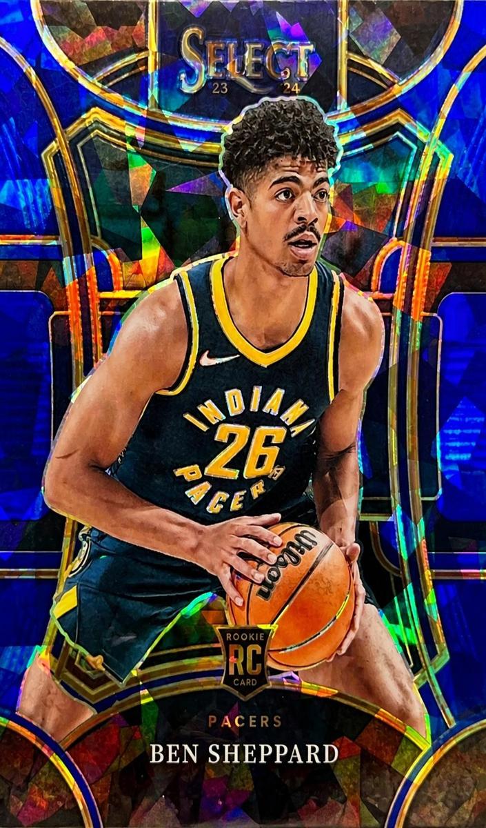 2023 Panini Select Basketball Blue Cracked Ice Ben Sheppard #105