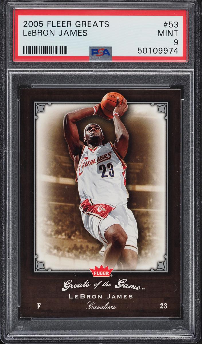 2005 Fleer Greats of the Game Basketball LeBron James #53