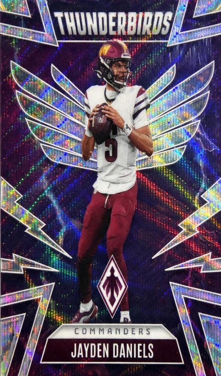 2025 Panini Phoenix Football Wave Jayden Daniels #50 PSA 9