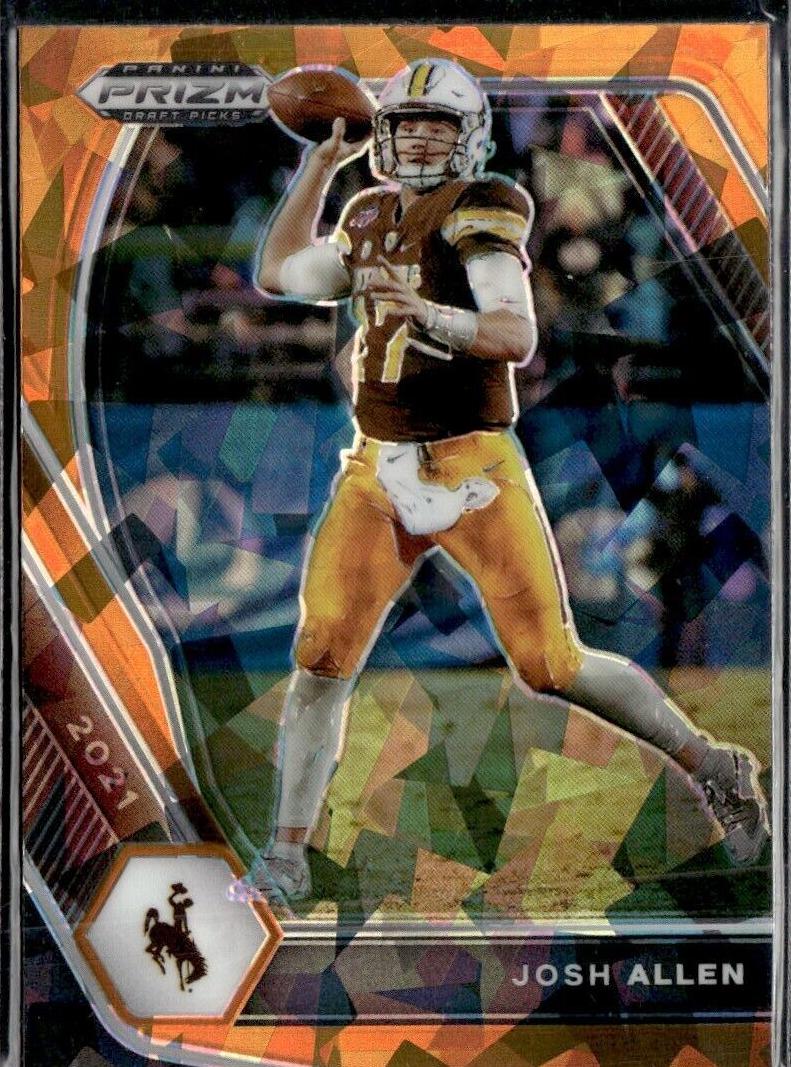 2021 Panini Prizm Draft Picks Football Orange Ice Prizm Josh Allen #4 PSA 8.5