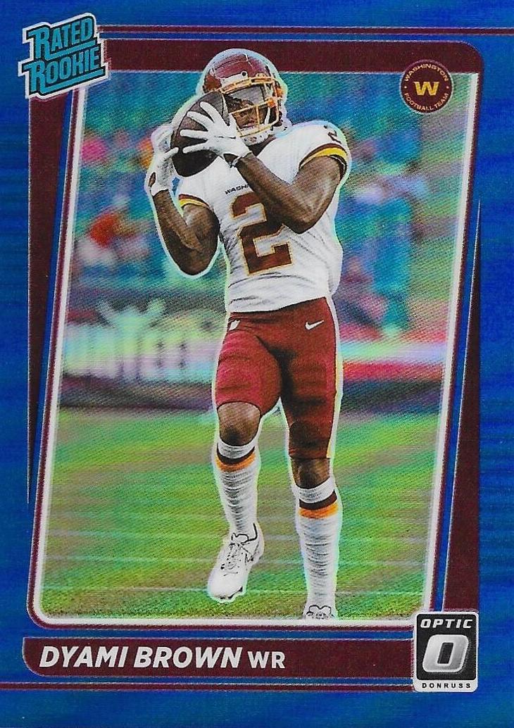 2021 Donruss Optic Football Blue Dyami Brown #223
