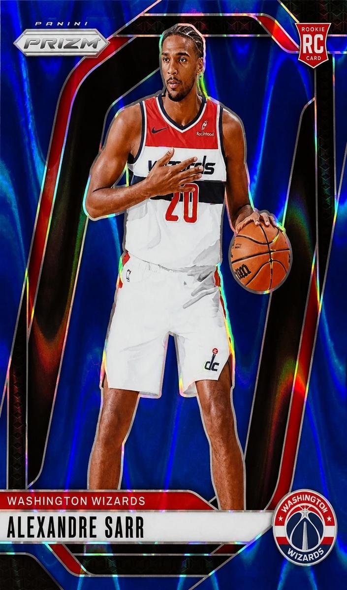 2024 Panini Prizm Basketball Blue Seismic Alexandre Sarr #264 PSA 9