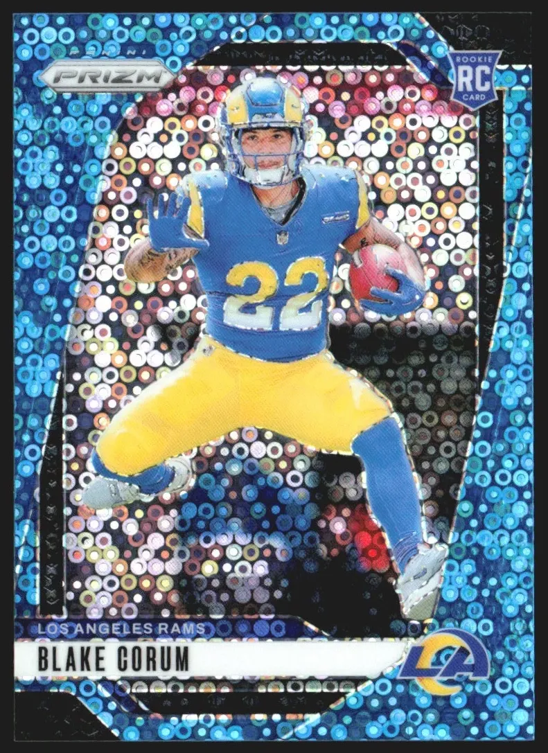 2024 Panini Prizm Football No Huddle Blue Blake Corum #308 SGC 9.5