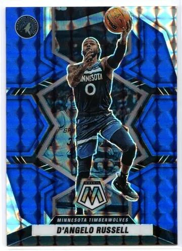 2021 Panini Mosaic Basketball Blue D'Angelo Russell #59 PSA 9