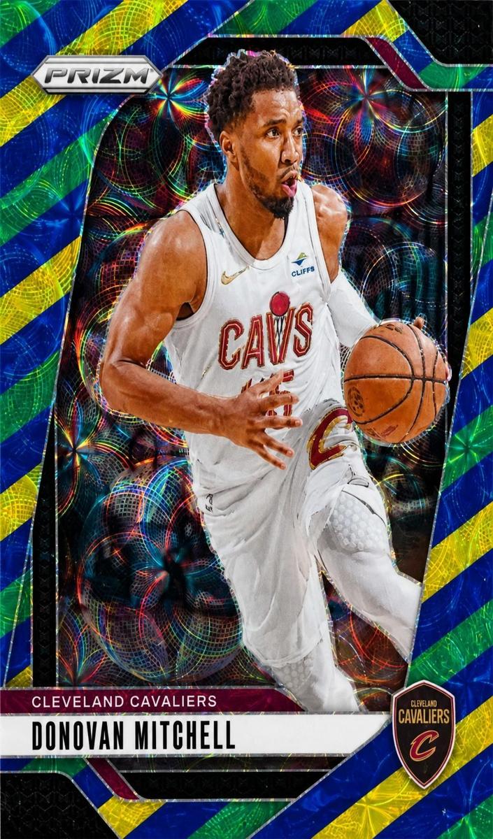 2024 Panini Prizm Basketball Choice Blue Yellow and Green Donovan Mitchell #155