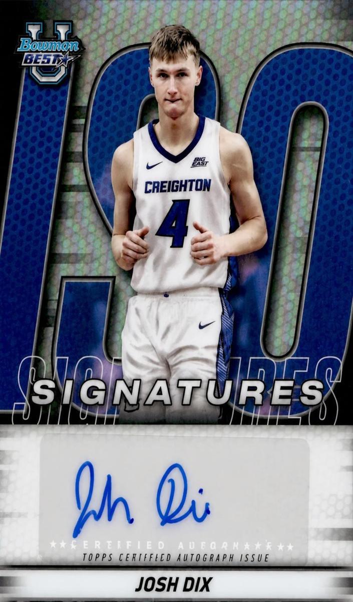 2025 Bowman Best University Basketball Josh Dix #IS-JI