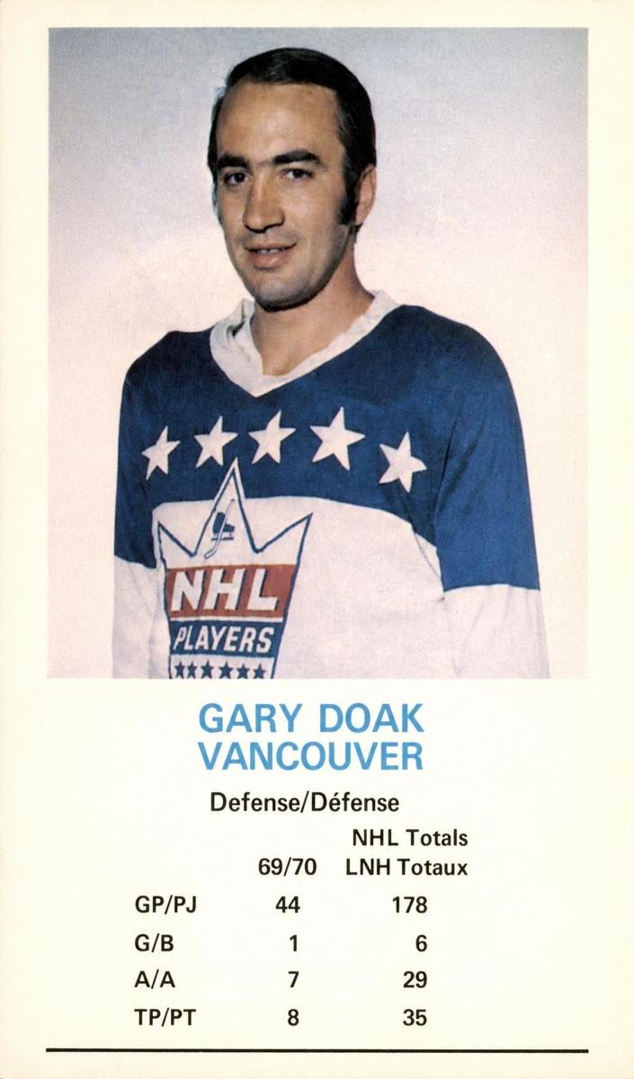 1970 Dad's Cookies Hockey Gary Doak #NNO