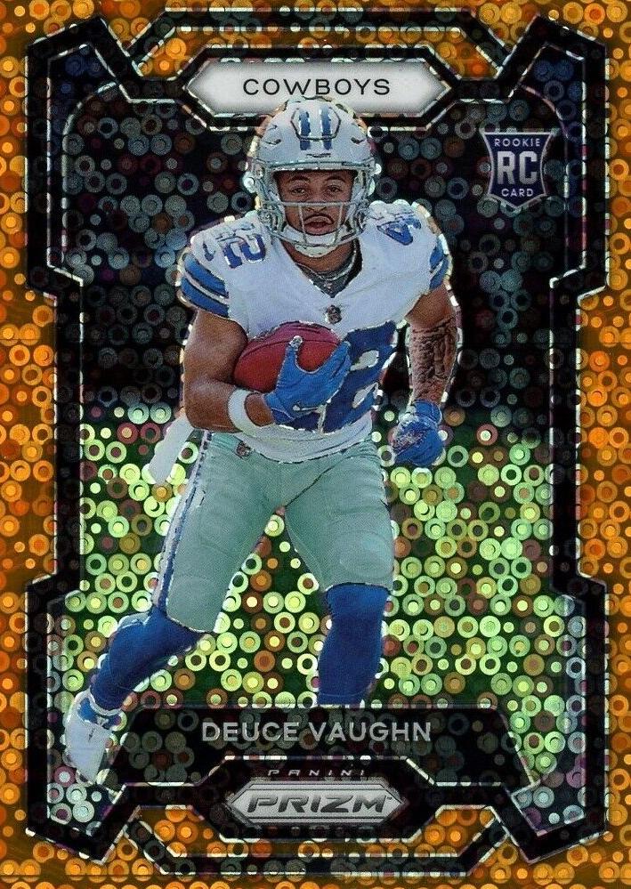 2023 Panini Prizm Football Disco Deuce Vaughn #324 PSA 10