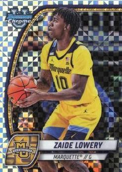 2024 Bowman Chrome University Basketball X-Fractor Zaide Lowery #90