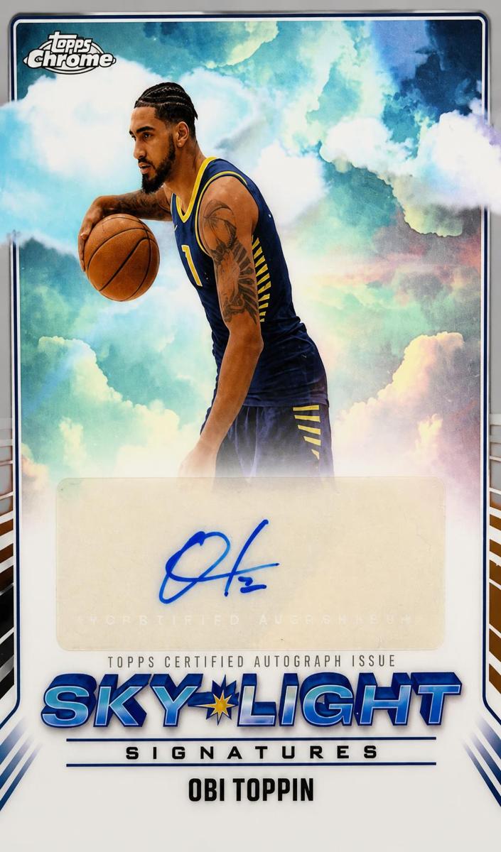 2024 Topps Chrome Basketball Obi Toppin #SLS-OT PSA 10