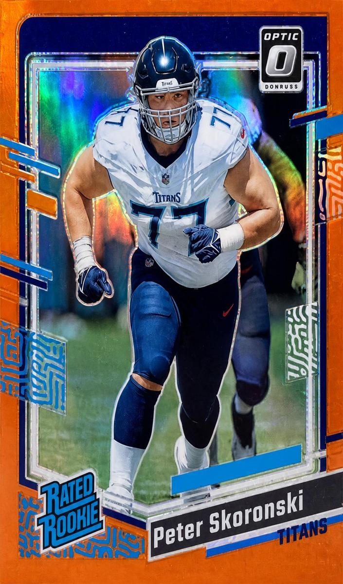 2023 Donruss Optic Football Orange Peter Skoronski #296