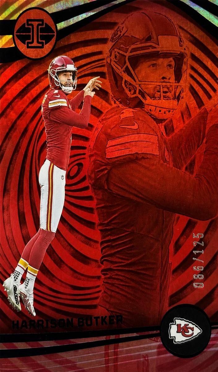 2023 Panini Illusions Football Trophy Collection Red Harrison Butker #53