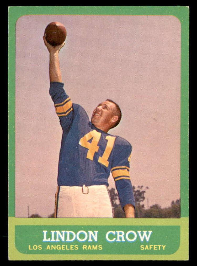 1963 Topps Football Lindon Crow #45 PSA 8