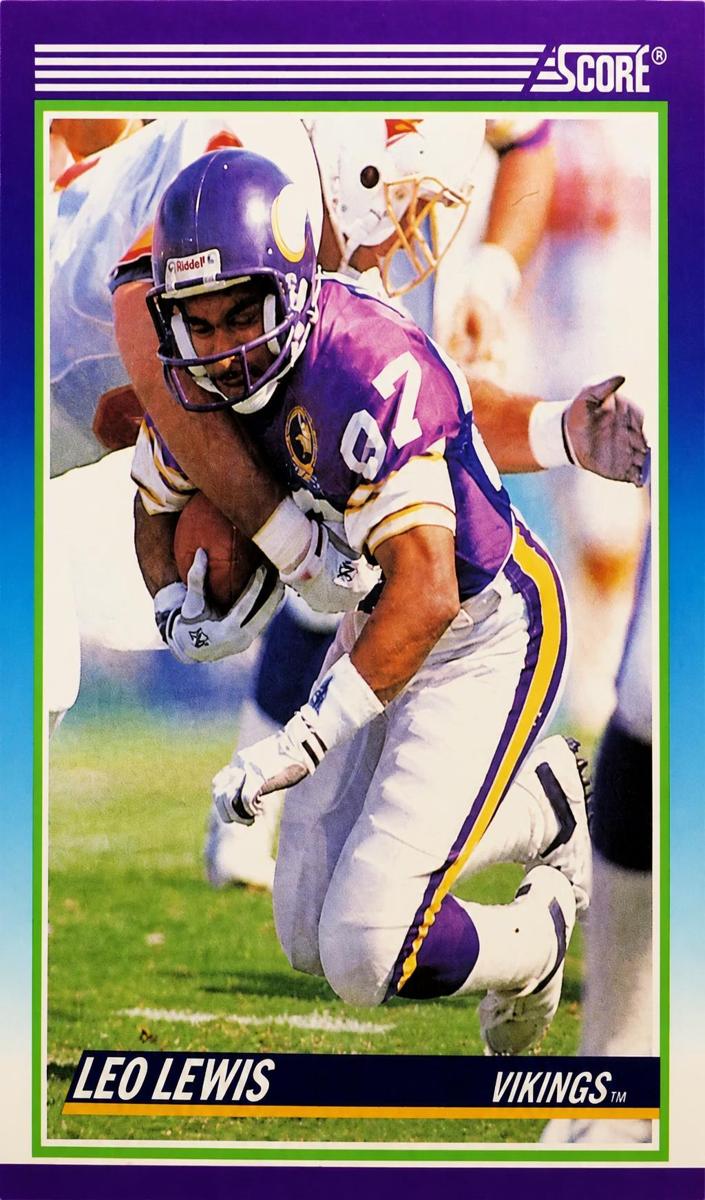 1990 Score Football Leo Lewis #536