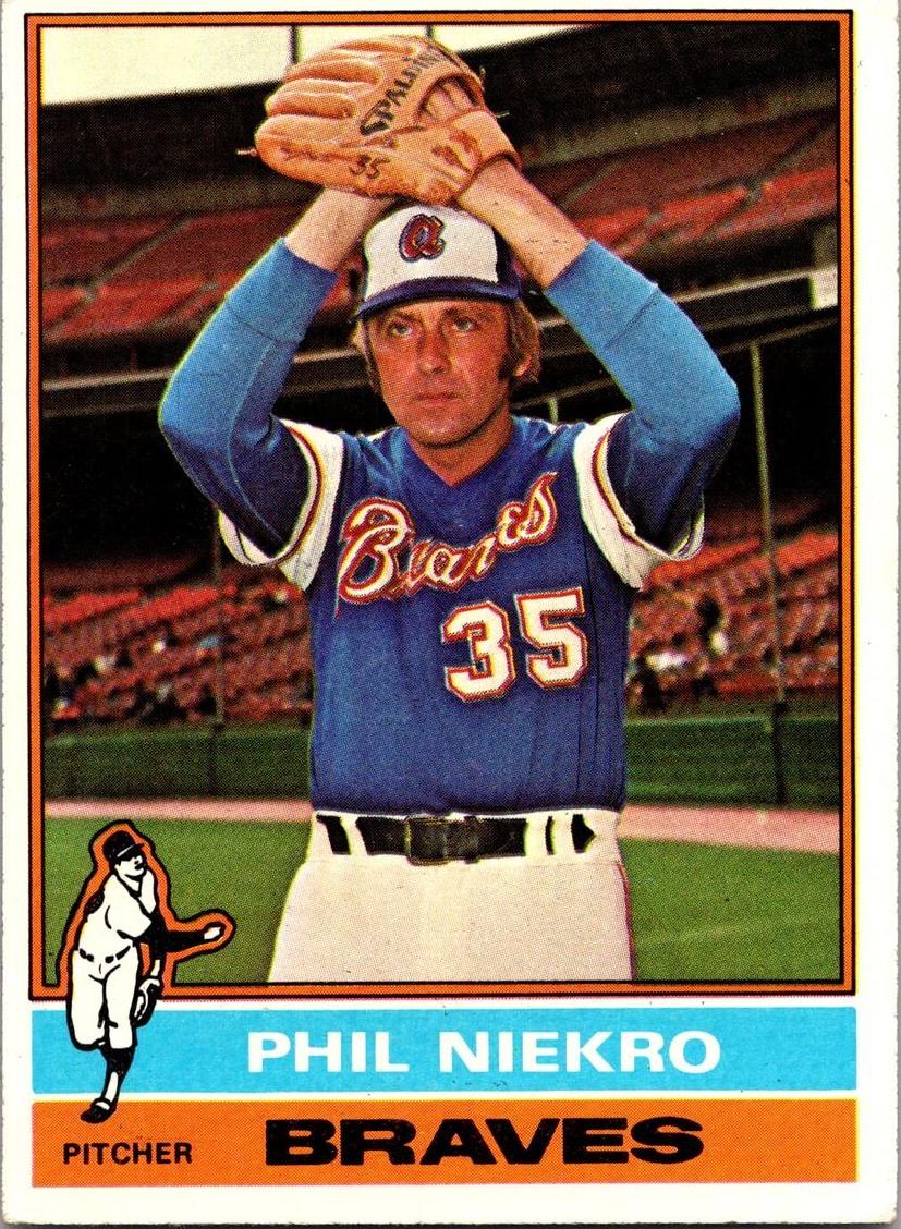 1976 Topps Baseball Phil Niekro #435