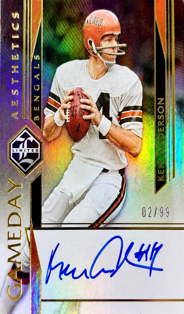 2023 Panini Limited Football Ken Anderson #GDA-KAN PSA 8