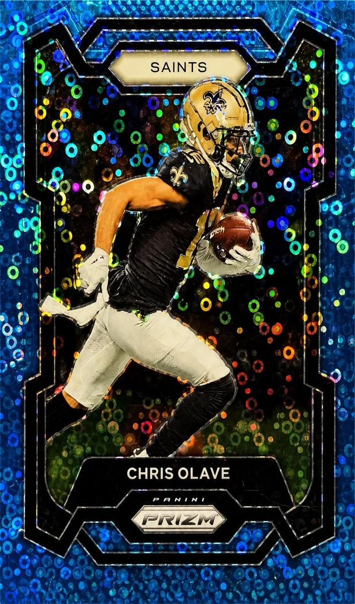 2023 Panini Prizm Football No Huddle Blue Chris Olave #212 PSA 9