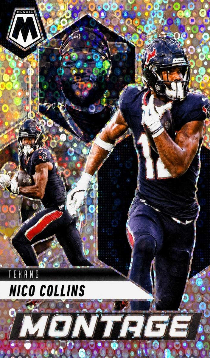 2025 Panini Mosaic Football No Huddle Silver Nico Collins #7 CGC 10