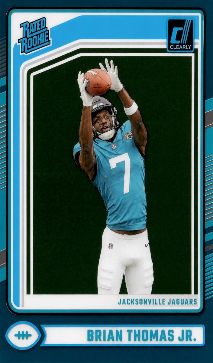 2024 Panini Clearly Donruss Football Teal Brian Thomas Jr. #64