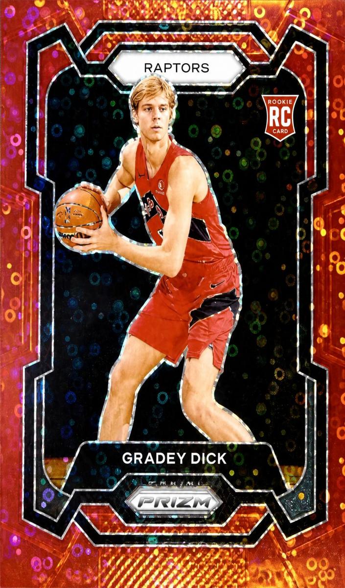 2023 Panini Prizm Basketball Fast Break Red Gradey Dick #134 PSA 9