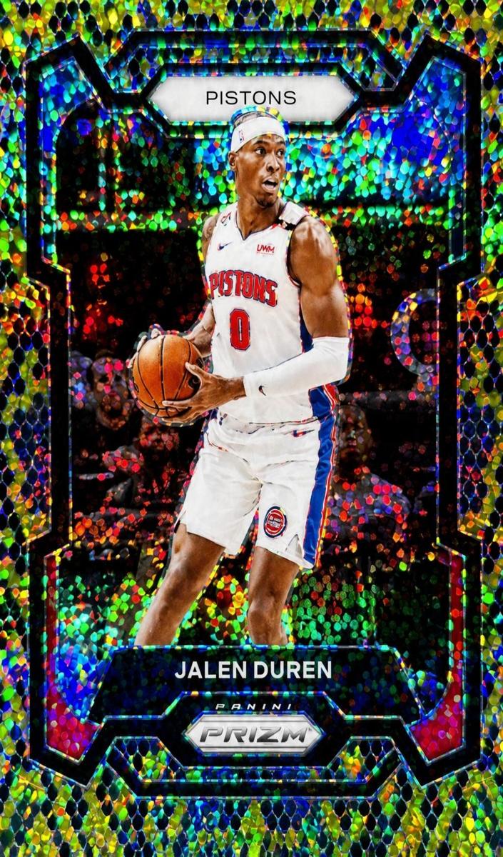 2023 Panini Prizm Basketball King Snake Jalen Duren #210 PSA 10