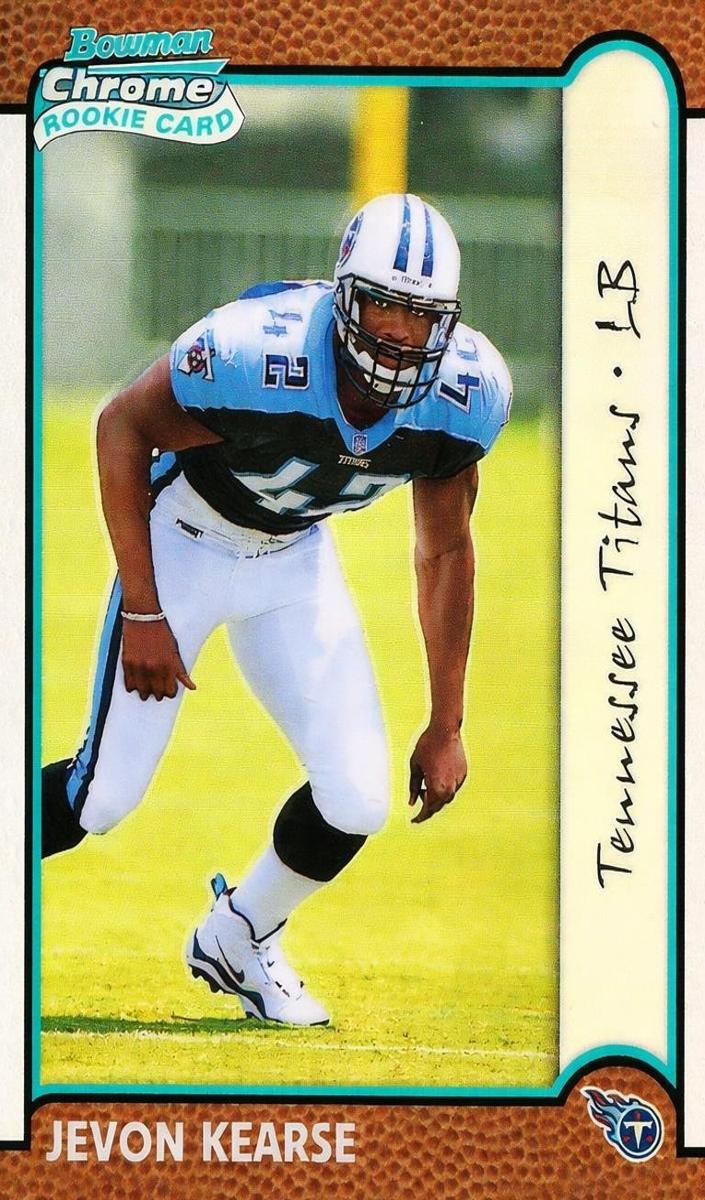 1999 Bowman Chrome Football Refractor Jevon Kearse #176