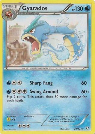 2012 Pokemon Black & White Dragons Exalted Gyarados #24