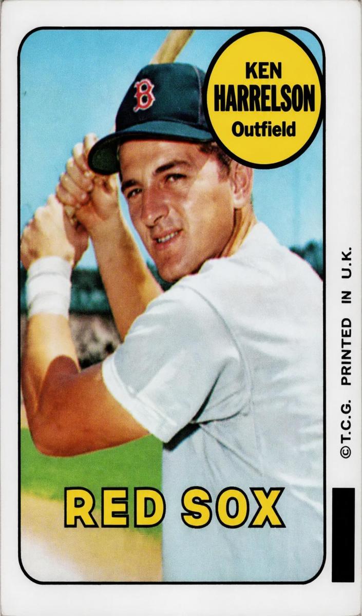 1969 Topps Baseball Ken Harrelson #15 PSA 8
